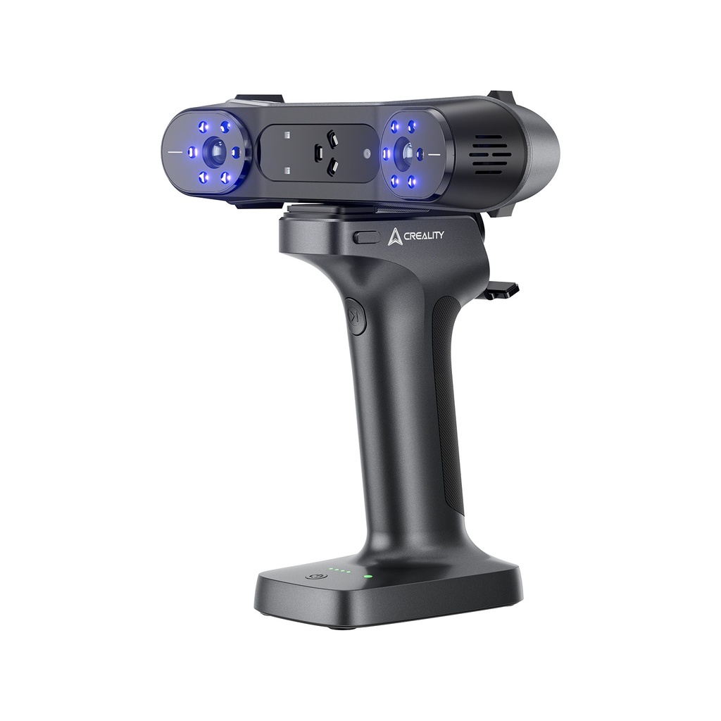 Creality CR-Scan Raptor X Professional hybrid blue laser scanner, 34 line, wireless, rechargeable, 0.05mm accuracy. Includes Lightbridge.