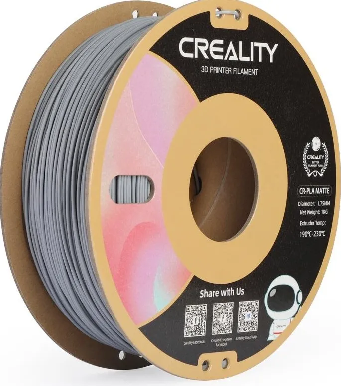 Creality CR-PLA Matte Filament - Matte Grey